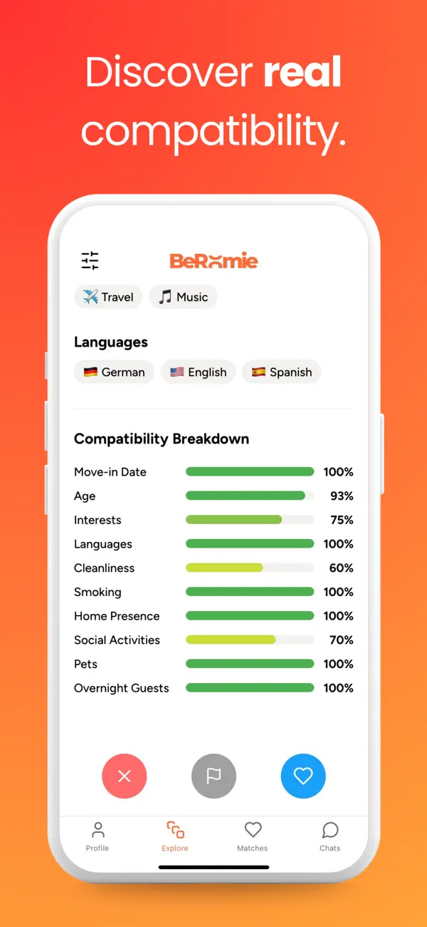 Screenshot #3 pour BeRoomie - Rooms & Roommates