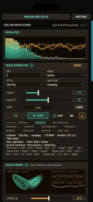 1981 FM: 80s Track Generator screenshot 1