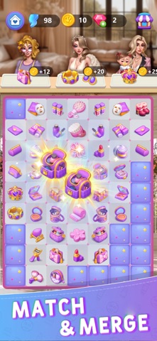 Fallen Beauty: Merge & Story App Store preview screenshot 2