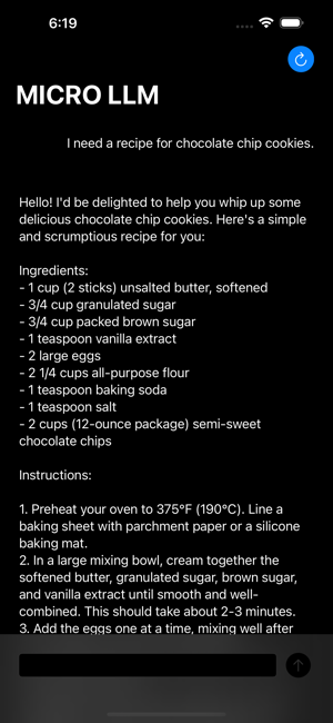 MICRO LLM Screenshot