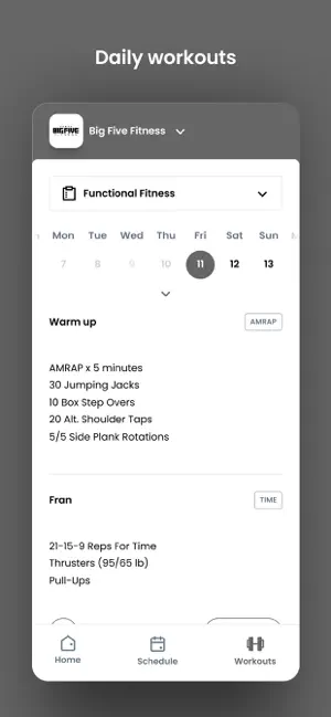 Big Five Fitness TN screenshot 4