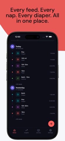 Baby Tracker & Log iPhone screenshot