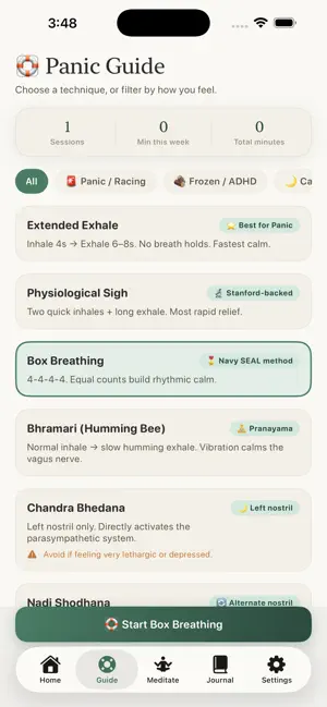 CalmMate - Panic Relief screenshot 4