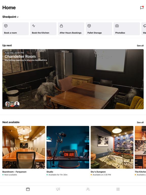 Shedpoint app screenshot