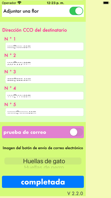 Correo de flores
