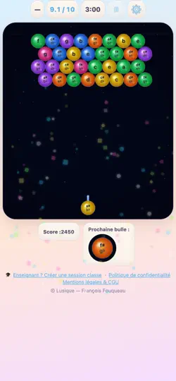 Capture d'écran de Bubble Key sur iPhone 4