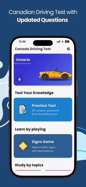Canada Driving Test: G1 & SAAQ screenshot 1