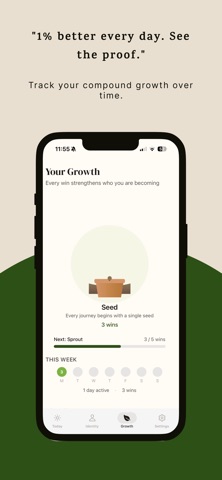 prcnt - 1% Every Day iPhone screenshot
