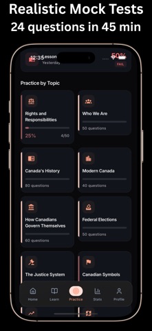 Canadian Citizenship 2026 Prep iPhone screenshot