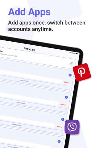 Parallel Apps: Multi Accounts iPad screenshot