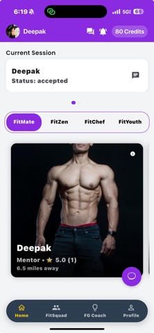 The FitGen App Screenshot 1 of 3