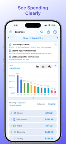 SpendWise: Expense Diary Screenshot 1 of 10