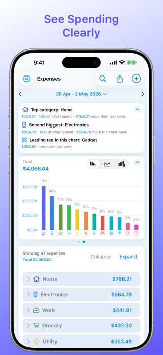 SpendWise: Expense Diary Screenshot 1 of 10
