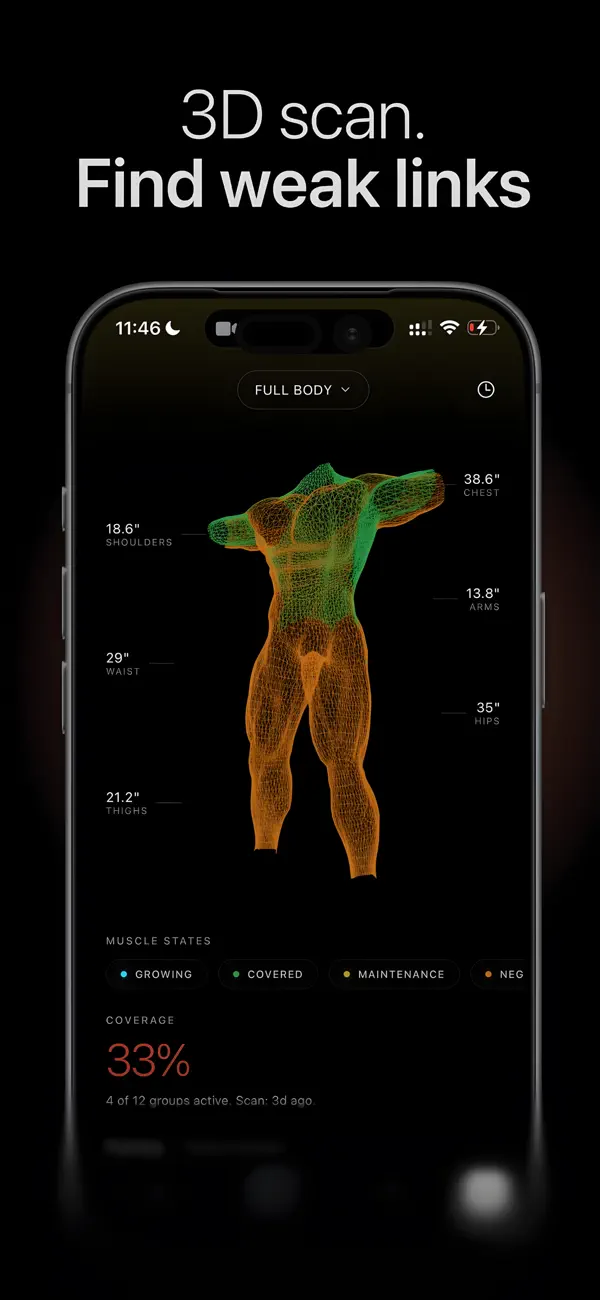 Screenshot #1 pour Thelo: musculation & forme IA
