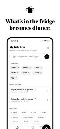 CookPot - Recipe Finder iPhone Ekran Görüntüsü 1