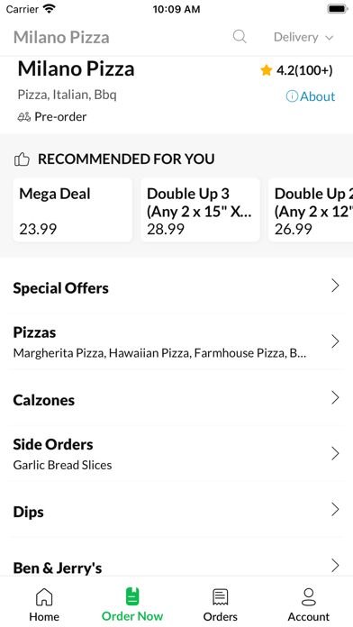 Milano Pizza Aldershot Screenshot