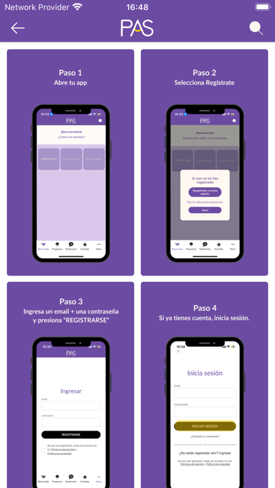 PAS:Psicología Autosustentable Screenshot
