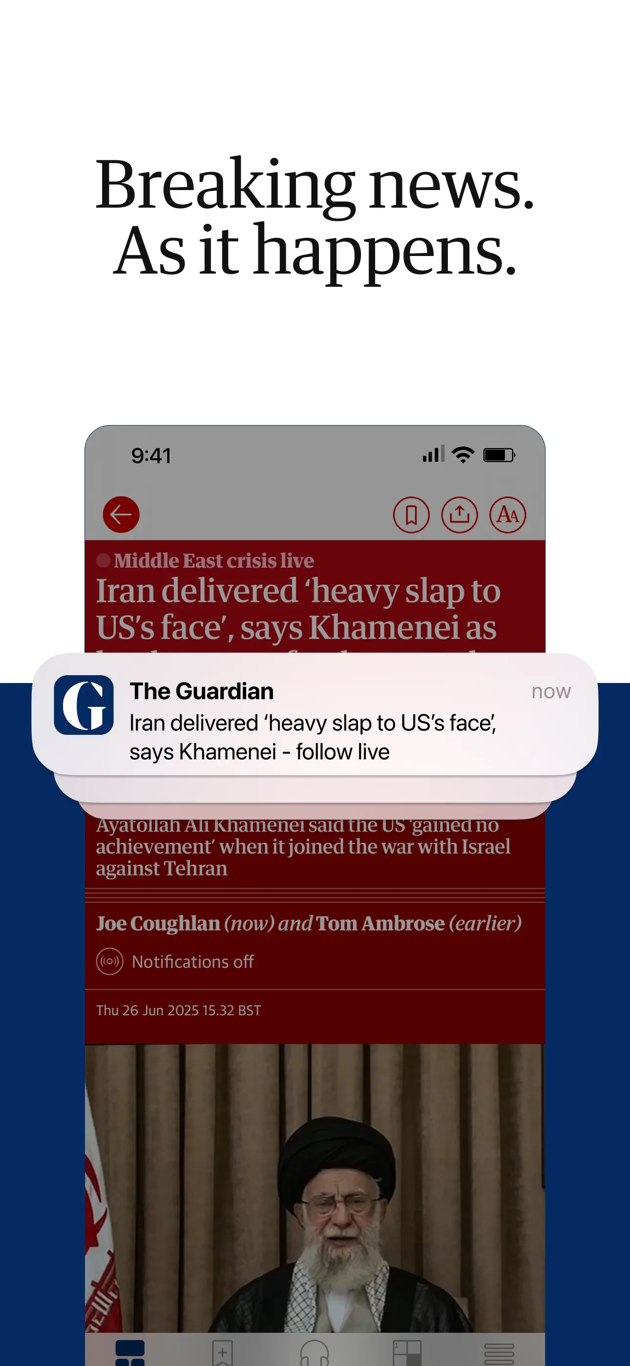 The Guardian - Live World News screenshot 2