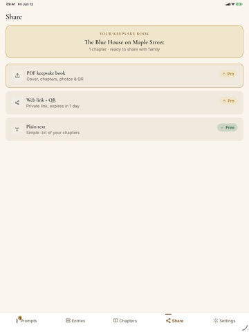 LifeLore iPad screenshot