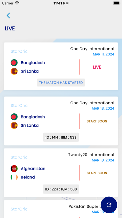 StarCric Screenshot