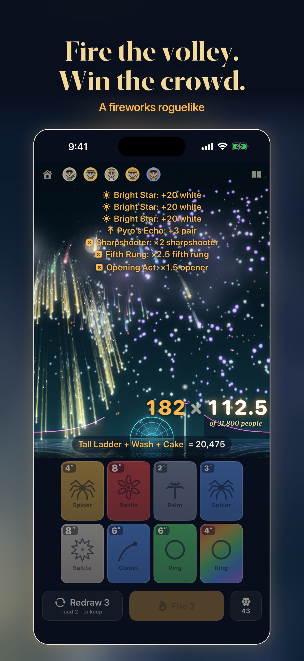 Screenshot 1 of Kamuro: Fireworks Roguelike