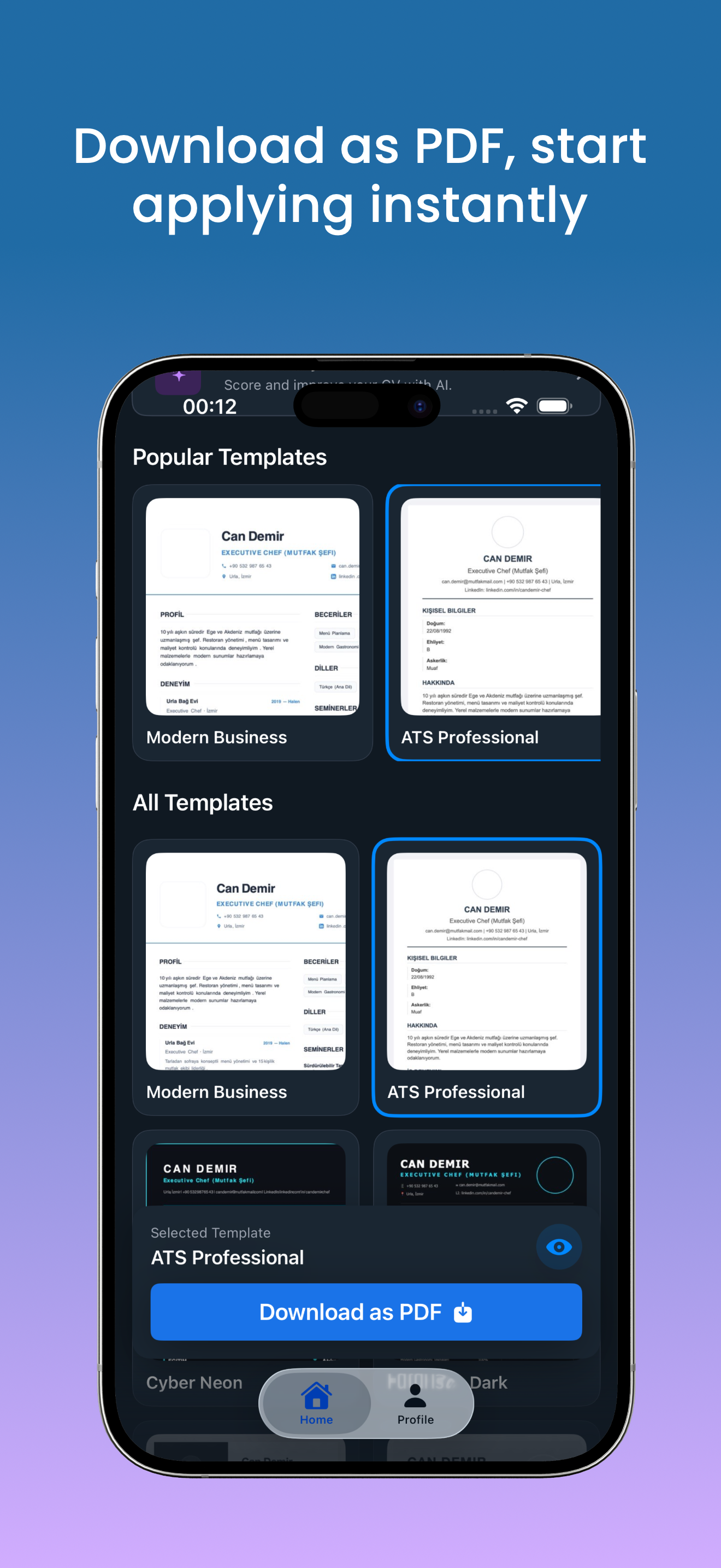 CV Maker - Build Your Resume screenshot 3