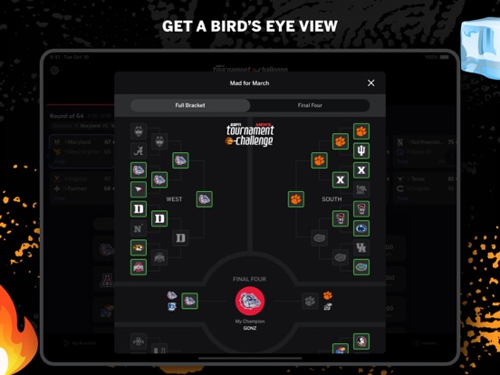 ESPN Tournament Challenge iPad app afbeelding 4