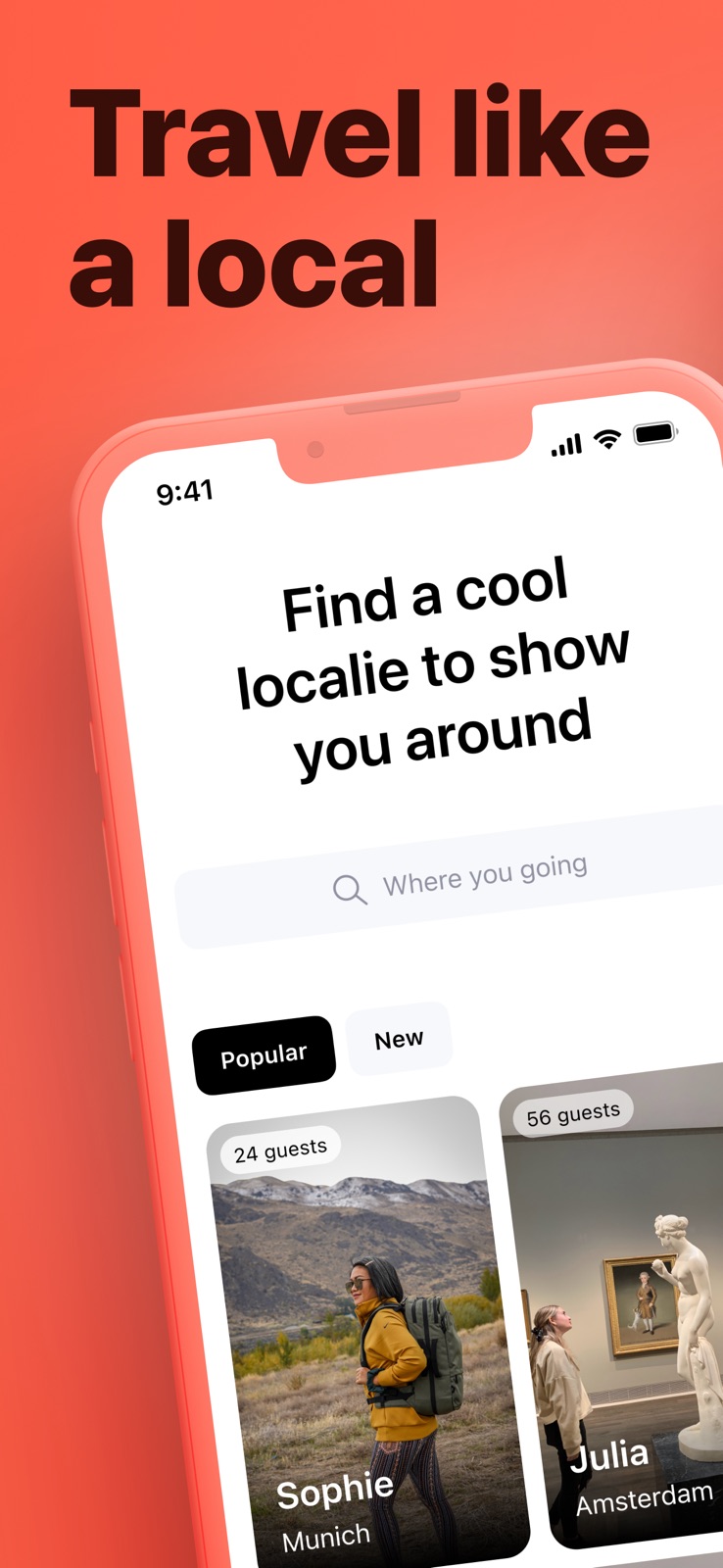 Localie: Meet Locals iphone screenshot 1
