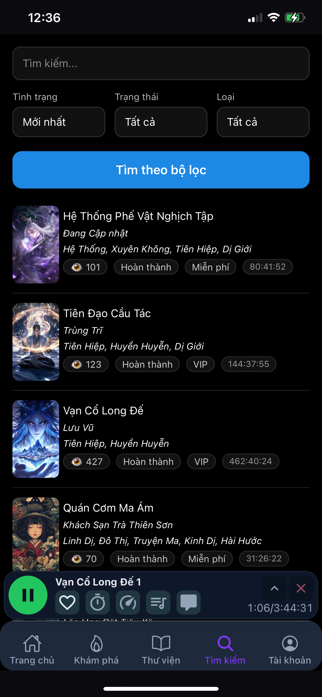 Audio truyện AI