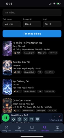Audio truyện AI iPhone screenshot