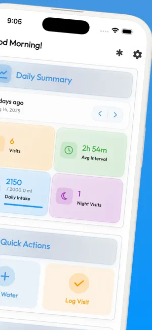 Pee Tracker & Bladder Log screenshot 2