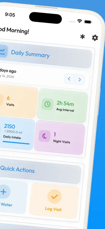 Pee Tracker & Bladder Log screenshot 2 of 7