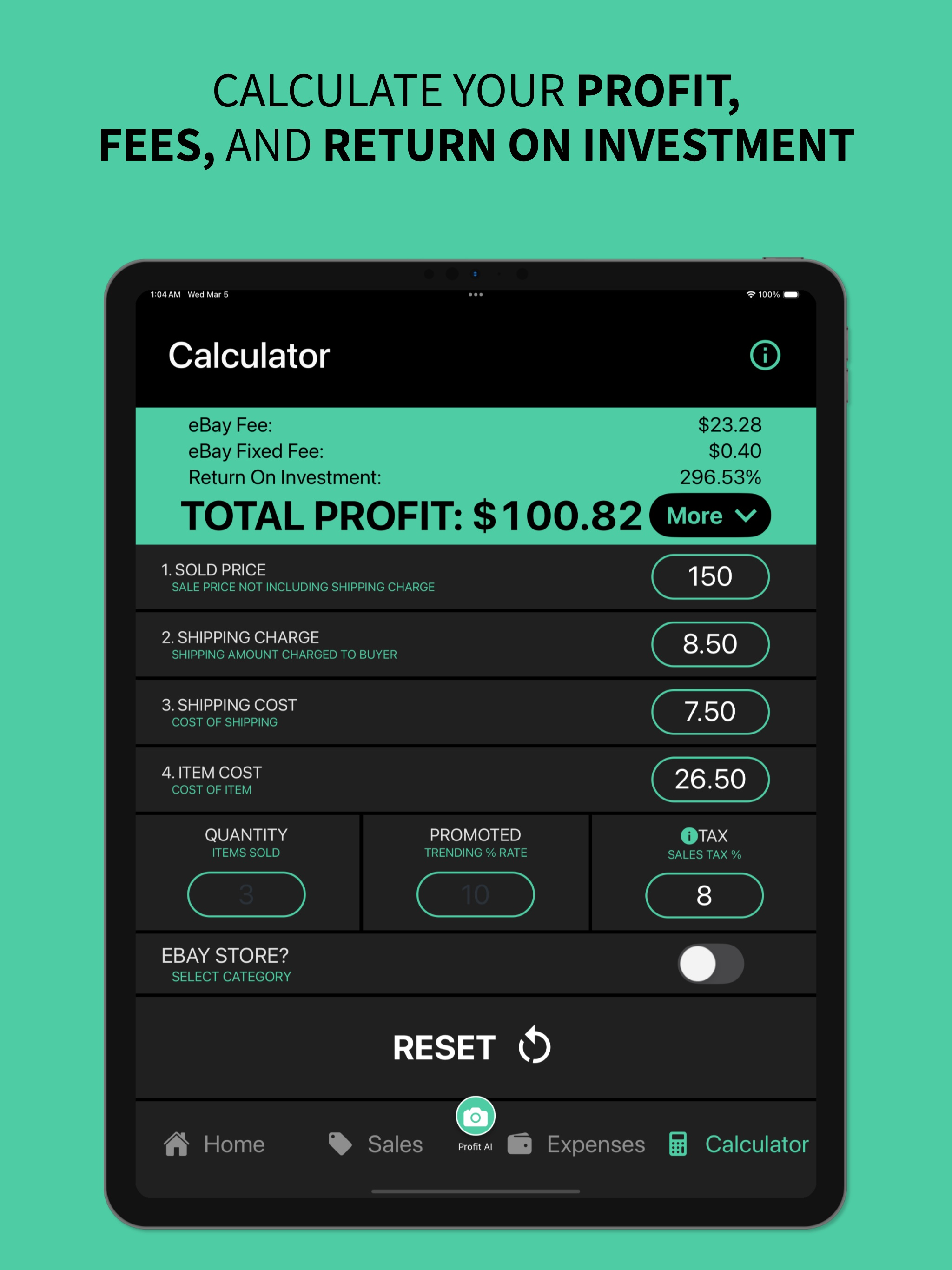 eProfit - Sell on ebay with AI