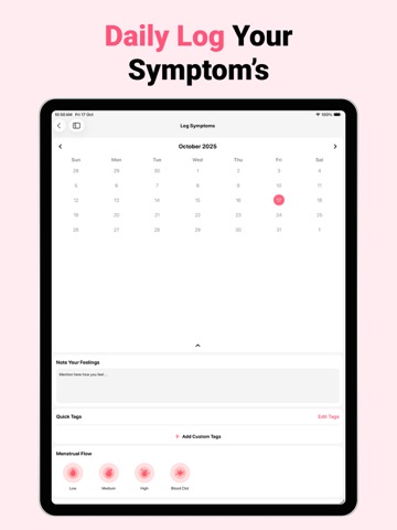 Ovulation Tracker & Calculator iPad screenshot