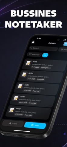 Clear notes: Notetaker Screenshot 1 of 5