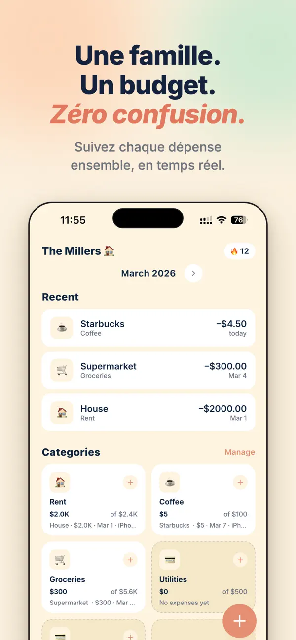 Screenshot #1 pour Koru - Budget Familial