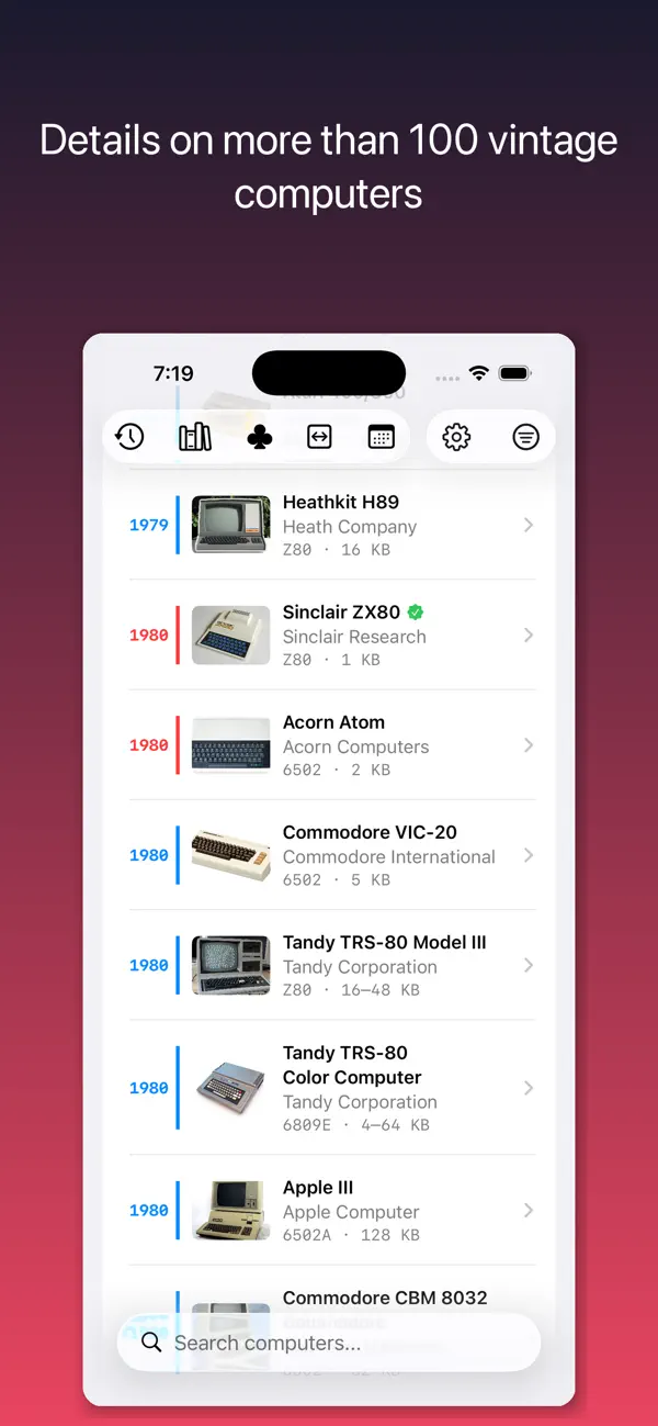 #1. Retro Computers (iOS) Ved: John Kennedy
