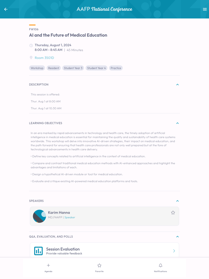 #4. AAFP Events 2025 (iOS) 由: American Academy of Family Physicians