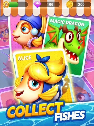Solitaire Klondike Fish iPad screenshot