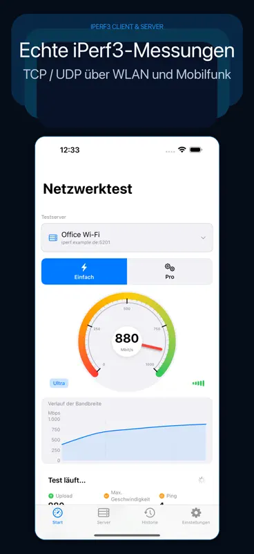 iPerf3 Client und Server screenshot 1 of 8