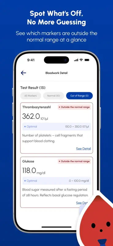 BloodTracker AI - Lab Results screenshot 5 of 8