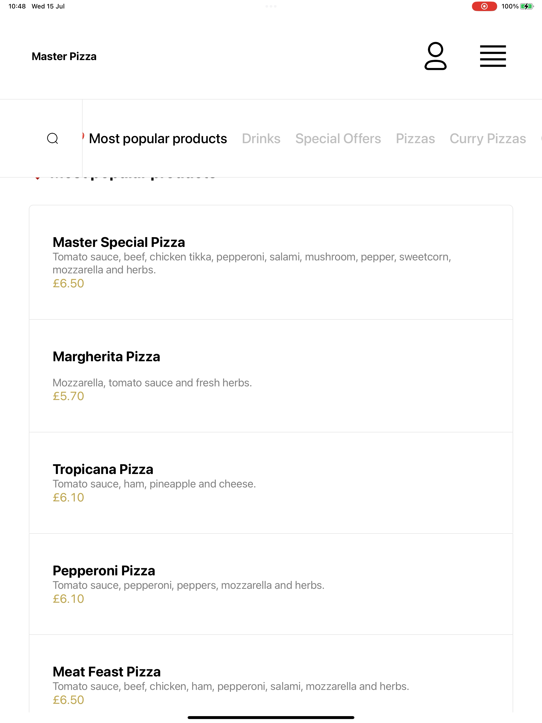 Master Pizza Holmfirth screenshot 14