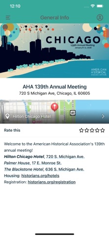 AHA Annual Meeting app screenshot