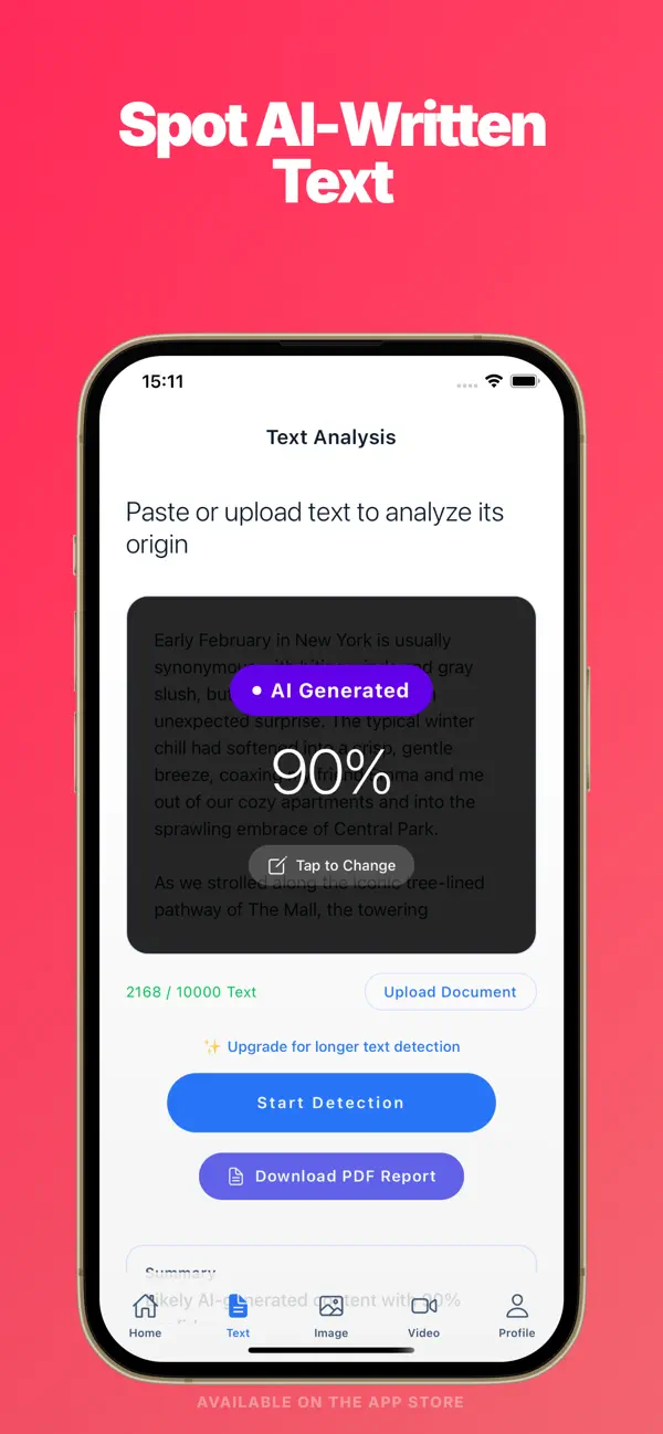 Screenshot #2 pour AI Detector: Text Image Video