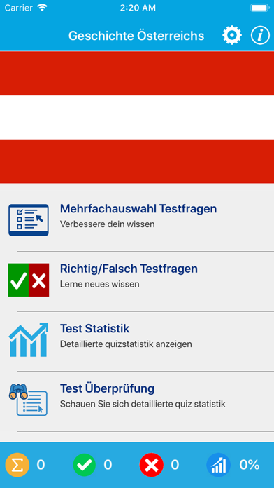Screenshot #1 pour Geschichte Österreichs Quiz