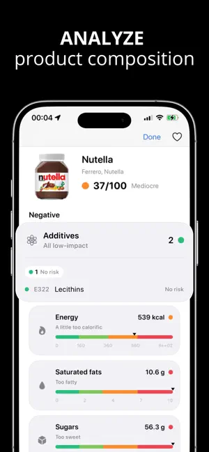 Health Scanner - Healthy picks screenshot 1