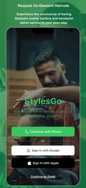 StylesGo: Book Mobile Barbers screenshot 1
