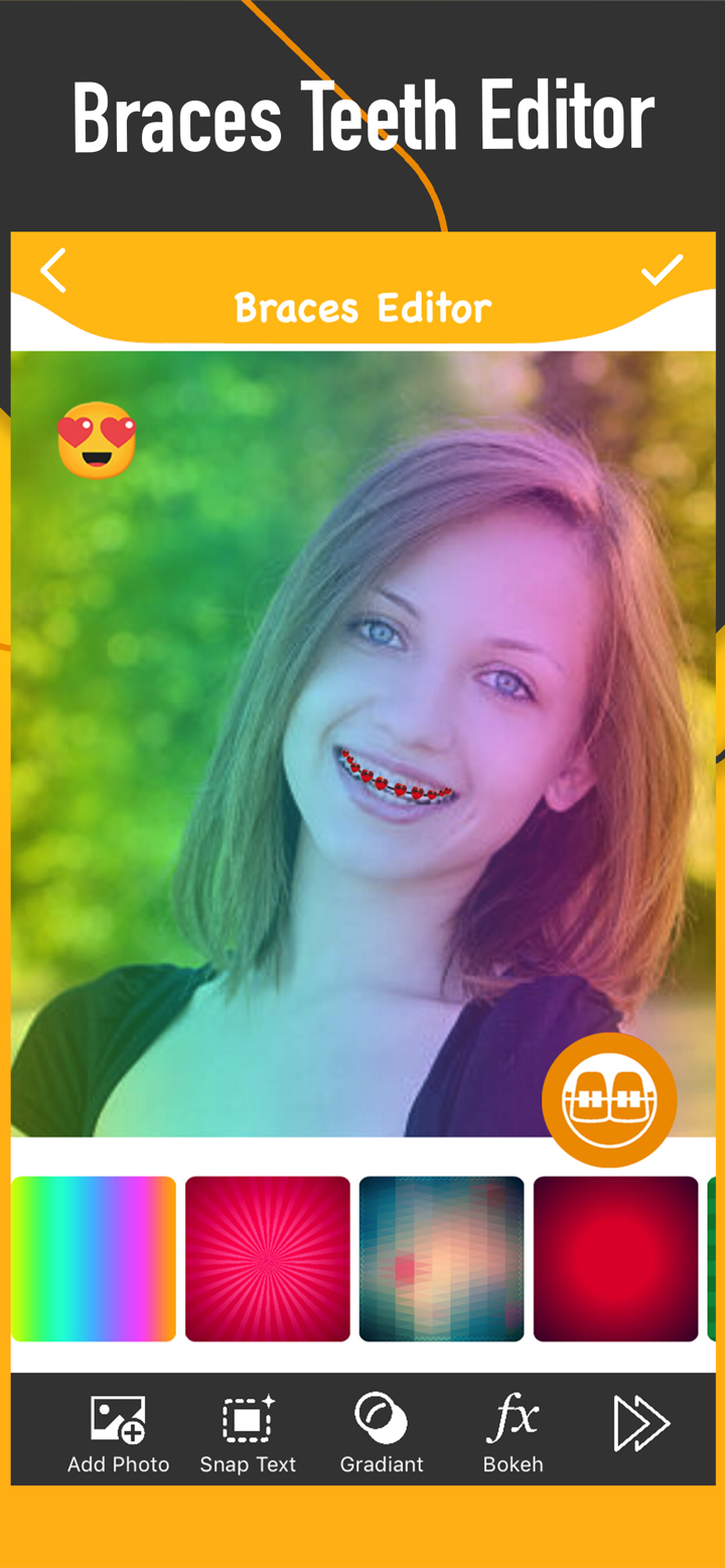 Braces Photo Editor - Sticker screenshot 1