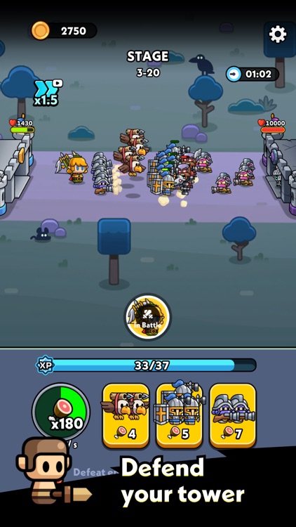 Tiny Warriors Rush - Idle TD