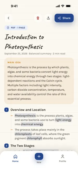 Ozet: AI PDF & Video Summary screenshot 2